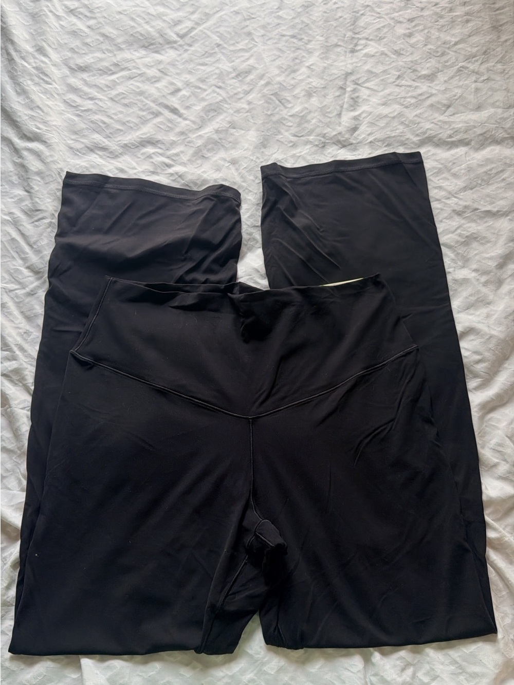 aerie Black High-Rise Flare Leggings